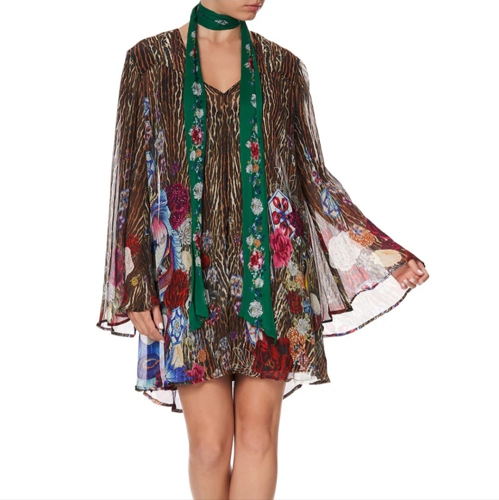 Leopard Bohemian Camilla Silk Dress
